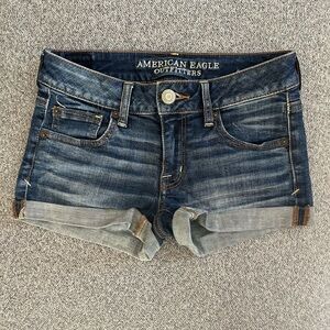 American Eagle Outfitters Dark Blue Jean Shorts